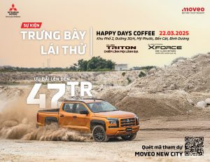 Chương Trình Lái Thử Xe & Trưng Bày Xe Mitsubishi New City Tại Quán Cafe Happy Ở Bến Cát