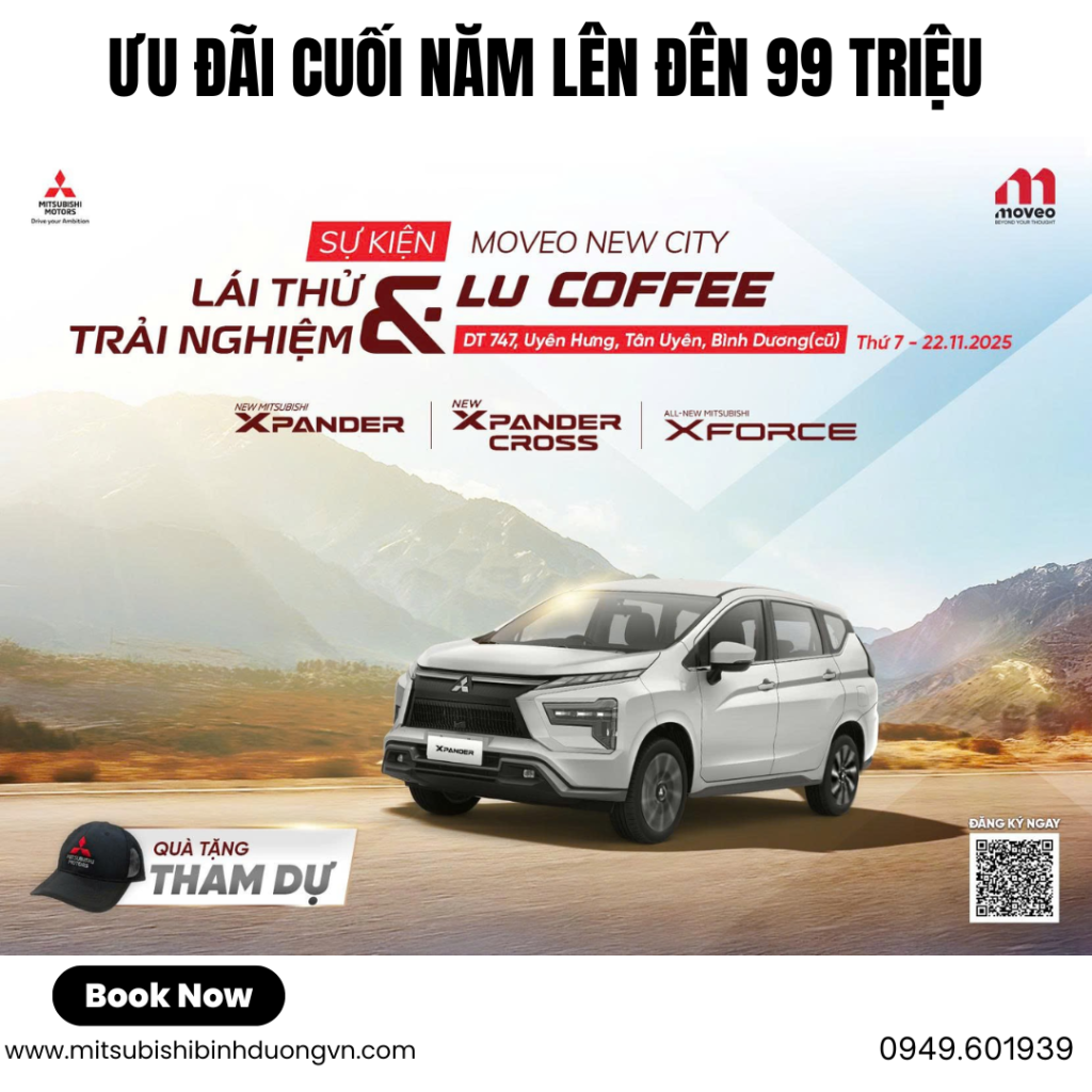 🚗 SỰ KiỆn LÁi ThỬ Mitsubishi – Movevo New City BÌnh DƯƠng